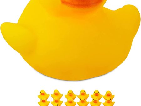 Relaxdays Set de 37 patitos para baño, Amarillo Embalaje Deteriorado Online