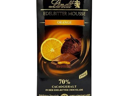 Lindt Tableta de Chocolate Negro 70% Cacao con Naranja 150g Sale