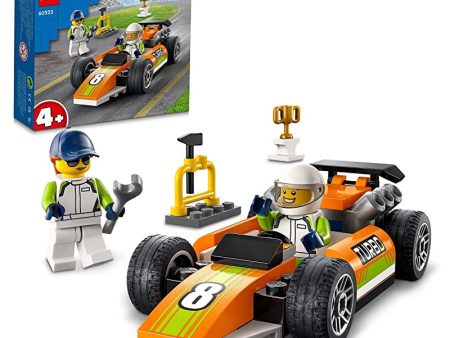 LEGO 60322 City Coche de Carreras de Juguete de Estilo F1 para Niños Preescolares 4 Años con Mini Figuras Embalaje Deteriorado Online Sale