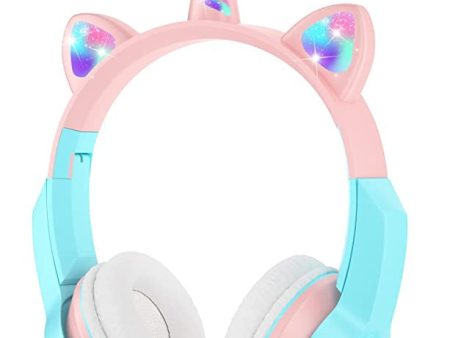 Vuykoo Auriculares Inalambricos para Niños con Micrófono, Auriculares Bluetooth de Unicornio, Sonido Estéreo, Auriculares Inalámbricos para Movil, Tablet, PC, para Regalo de cumpleaños crisma (Rosa) Reacondicionado For Cheap